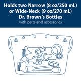 Dr. Brown's Microwave Steam Sterilizer Bag for Baby Bottles, Breast Pump Parts & Other Toddler Accessories, 100% Silicone, Reusable Sterilizing Bag