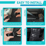 KINETOVOLTA Dog Car Barrier 2026 Upgrade, Double Layer Mesh with Zipper, Universal Car Dog Barrier for SUVs, Sedans & Trucks, 23x23 Inch, Breathable & Easy to Install