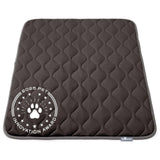 Paw Inspired Washable Padded Crate Mats for Dogs | 41” x 28” Pad, Fits 42-inch Kennels | Leakproof, Waterproof Bottom, Plush Pet Beds (Gray)