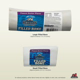 Redbarn Pet Products Small Filled Dog Bones, Peanut Butter Flavor - Long Lasting Stuffed Femur Chew Treat Made in USA - 4 Count - Packaging May Vary