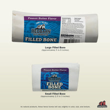 Load image into Gallery viewer, Redbarn Pet Products Small Filled Dog Bones, Peanut Butter Flavor - Long Lasting Stuffed Femur Chew Treat Made in USA - 4 Count - Packaging May Vary
