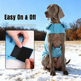 DENTRUN Reversible Dog Coat - Windproof Polar Fleece Vest with Reflective Neck Strips, Hook & Loop Closures, Easy-On Cold Weather Jacket for Medium Puppies (Medium Dogs Gear)