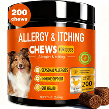 Load image into Gallery viewer, Dog Allergy Chews 200ct,Probiotics for Dogs Itching Skin Relief for Skin and Paw Licking, Dogs are Human Multivitamin Itch Relief for Seasonal Allergies-Support a Healthy lmmune System Chicken Flavor
