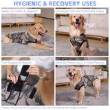 PET Glam Recovery Suit for Dogs Cats, After Surgery, Alternative E-Collar Dog CAT. PET Shirt Breathable Abdominal Wounds, Neuter Cotton, Prevent Licking Onesie Surgical (Green, XXL)