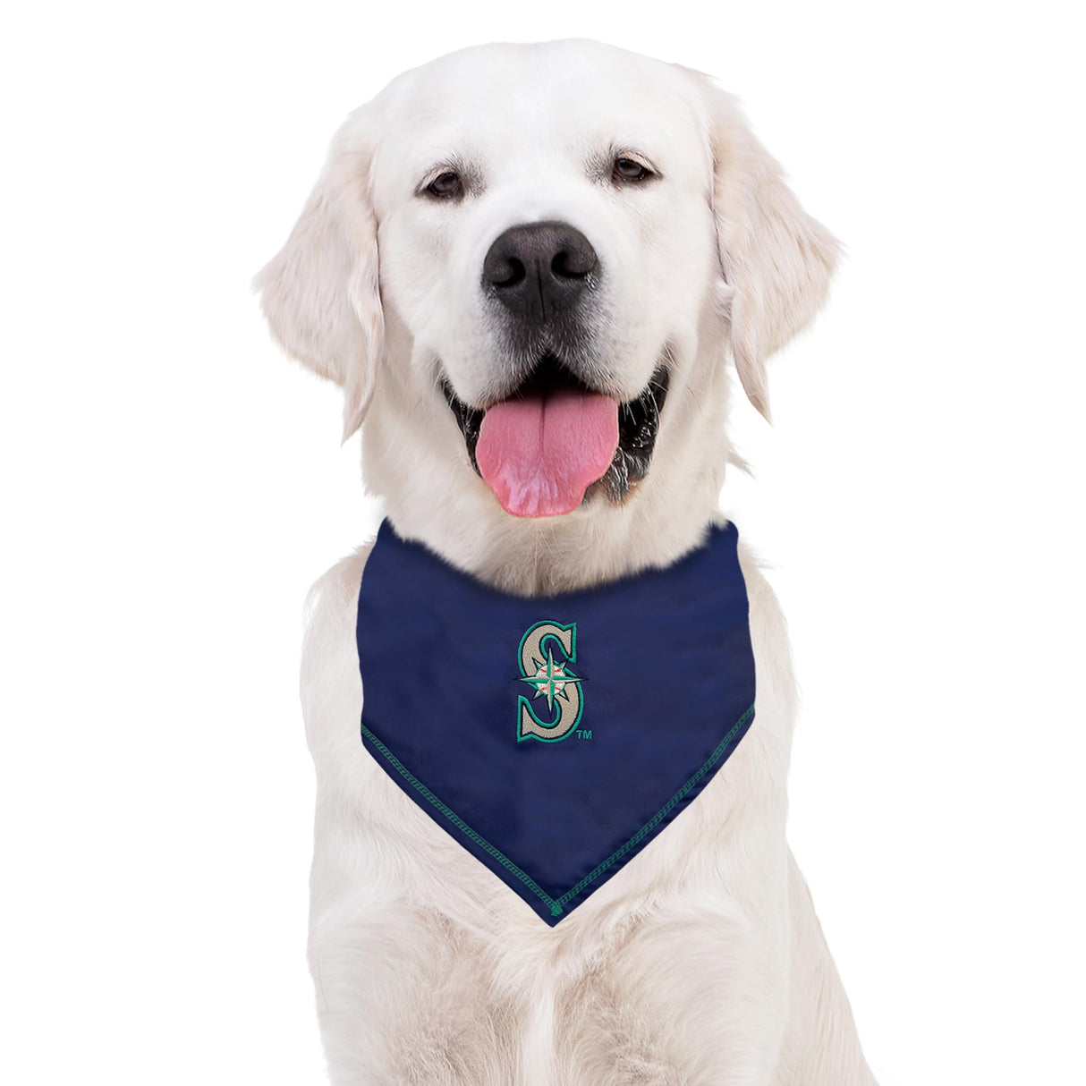 Pets First MLB Seattle Mariners TIE Bandana, Size Large/X-Large. Dog Bandana Scarf Bib for Pet Cat Dog. The Ultimate Game-Day, Party Bandana