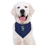 Pets First MLB Seattle Mariners TIE Bandana, Size Large/X-Large. Dog Bandana Scarf Bib for Pet Cat Dog. The Ultimate Game-Day, Party Bandana