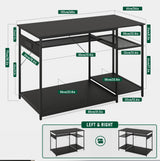 ZZJIHAI 120 Gallon Fish Tank Stand with Power Outlets, Heavy Duty Large Aquarium Stand with Light, Double Reptile Tank Turtle Terrariums Table for Fish Tank Accessories Storage,1100LBS Capacity