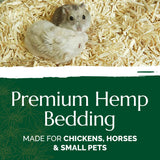 High Grade French Hemp Bedding, 44lb (400L) Jumbo Bulk Bag of Extremely Low Dust Shavings for Horses, Chickens, Small Animals, Rats, Guinea Pigs, Bunny Rabbits, Reptiles, Good Chicken Coop Bedding
