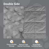 LaSyL Weighted Blanket for Pets | Thunder Blanket for Dogs Anxiety | Premium Soft Minky | Relaxation & Calming & Anti Anxiety | Used in Car, Bed, Couch | Dark Grey, Washable Medium 32" L x 40" W