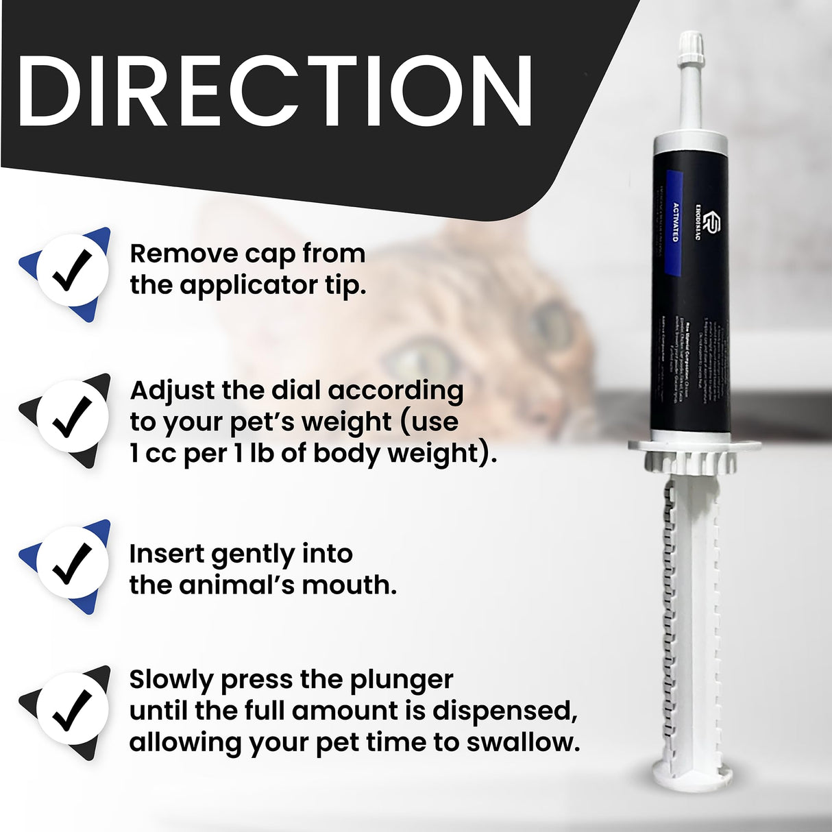 ERODISIAC - Activated Charcoal First Aid Kit Emergency Rescue for Dogs, Cats, Oral Paste for Dogs, Poisoning Kit, Oral Anti Diarrhea Digestive Paste Ready to Absorb Toxins