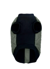K10 Quiltee Coat - Warm Dog Coat with Leash Attachment - Water Resistant Jacket with Leash Ring - Built in D Ring Harness - Fleece Lined Vest - Lighter Than a Sweater - Small Dogs (S, Olive Green)