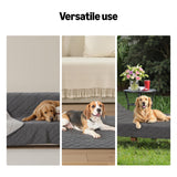 Amazon Basics Couch Cover for Dogs, Washable Anti-Slip Blanket for Bed Sofa, Quilted Furniture Protector for Indoor Pets, 82 x 52 Inches, Gray