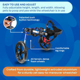 Walkin' Wheels Dog Wheelchair - for Med/Large Dogs 50-69 lbs - Veterinarian Approved - Dog Wheelchair for Back Legs
