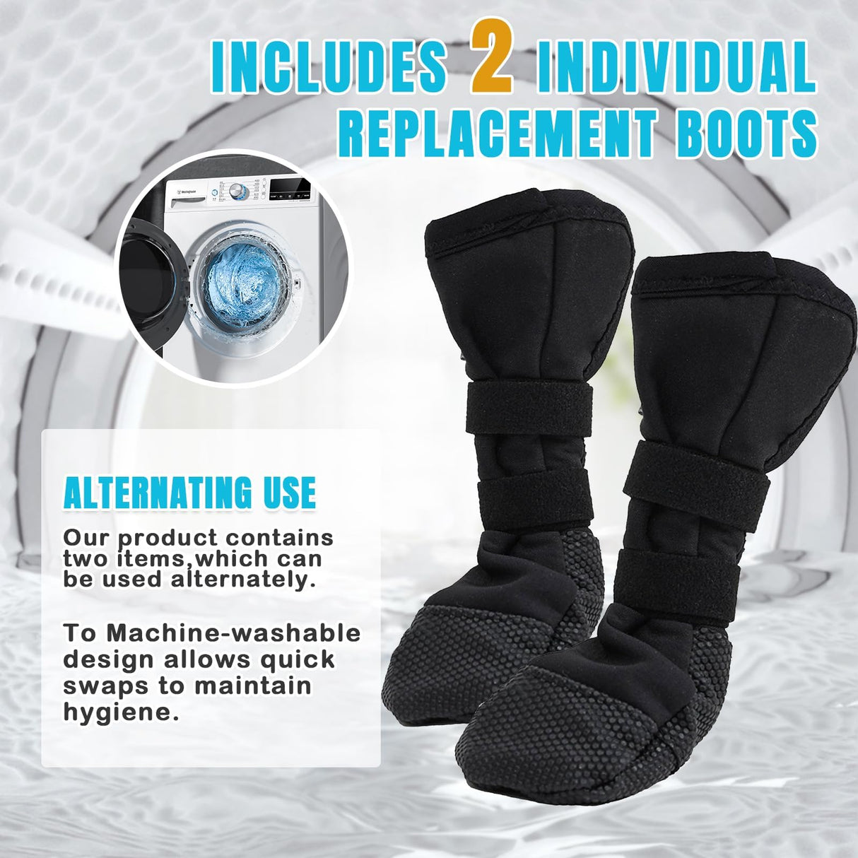Dog Paw Wound Recovery Boot, Anti-Slip Dogs Socks Boots, Breathable Pet Bootie for Injured Paw, Dog Pad Protector for Outdoor Walking 2pcs (XL)