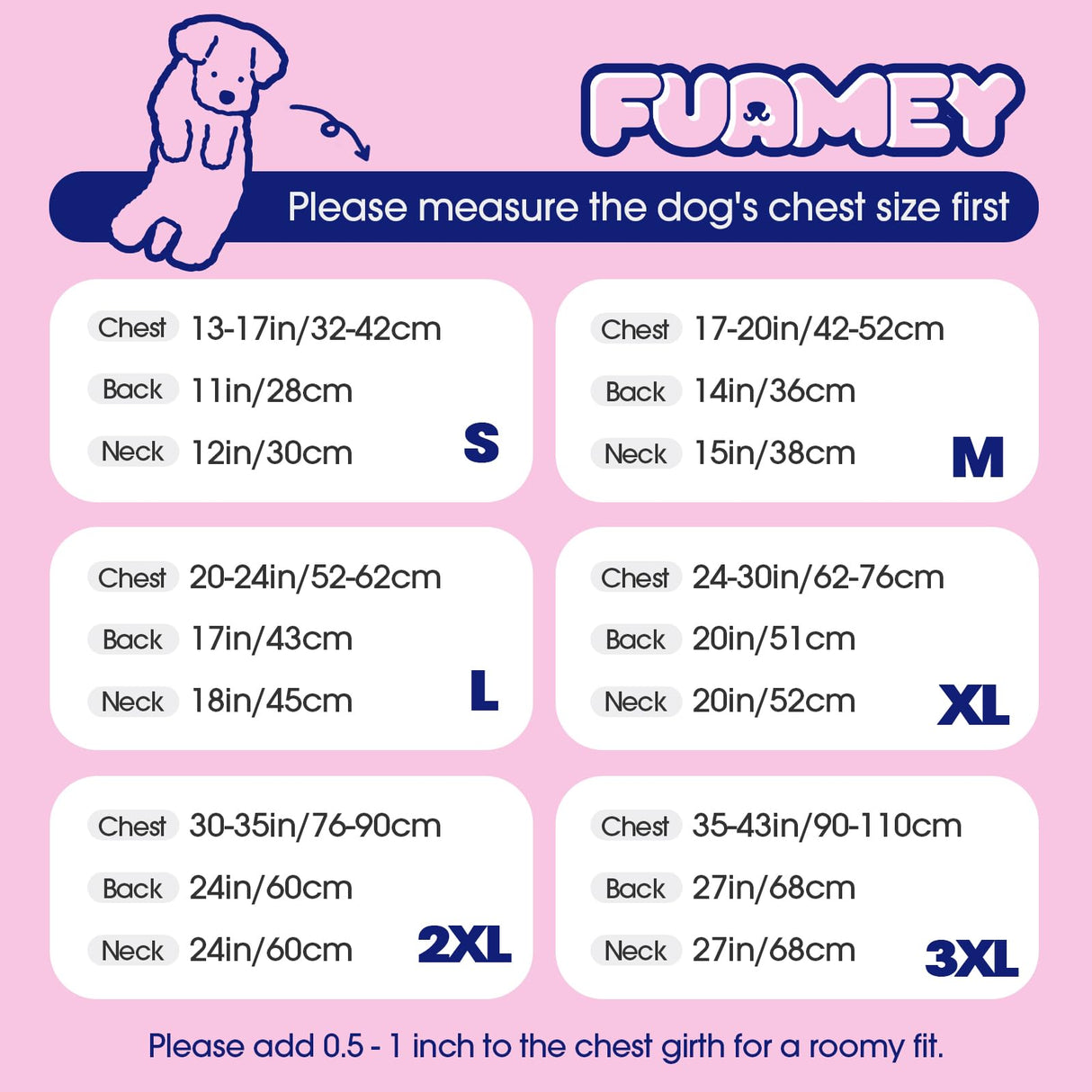 FUAMEY Dog Cold Weather Coats,Dog Winter Jackets for Large Dogs Warm Dogs Coat with Reflective Strips Waterproof Pet Snowsuit Thick Paded Pets Vest for Labrador Golden Retriever Grey 2XL