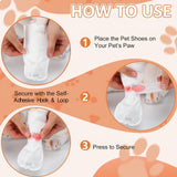 Novabright 100 Pcs Disposable Dog Booties with 3/5 Roll Protectors Bandage for Paw Protection Dog Feet Covers Pet Shoes for Pets Paw Wound Recovery for Medium Large Pets (S)