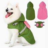 Pawcratean Dog Raincoat Reversible Jacket with Backpack – Waterproof, Stylish & Practical (Medium)