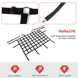 Rear Seat Cargo Net Pet Barrier Compatible with Jeep Wrangler JK JL Gladiator JT 2 Door 4 Door 2007-2023 (Black)
