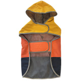 Eddie Bauer E23210XL Ravenna Colorblocked Dog Windbreaker Jacket in XL, Orange and Blue