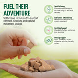 My Dog Sanctuary 120 Chews Hip and Joint Supplement for Dogs - Glucosamine, Chondroitin & MSM,Dog Joint Supplement - Mobility, Flexibility & Cartilage Support - Bacon Flavor