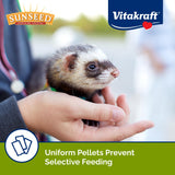 Sunseed Vita Prima Ferret Food - Dry Food for Ferrets - Vitamin-Fortified with Essential Nutrients - Supports Healthy Digestion and Healthy Teeth, 3 lb