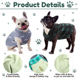 Weewooday 4 Pieces Winter Dog Clothes Sweater with Leash Ring Pet Puppy Cat Warm Clothes Jacket Fleece Vest Pullover for Pet Puppy Dogs Cat Chihuahua (M(Neck:12-13” Chest:16-18” Back :12”))
