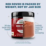 Four Leaf Rover Red Rover - Dog Urinary Tract Supplement - with Vitamins from Organic Berries and Apple - Good Source of Polyphenols and Antioxidants - 30 Large Dog Servings