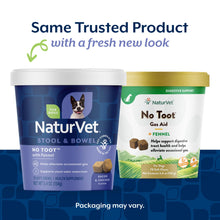 Load image into Gallery viewer, NaturVet – No Toot Gas Aid For Dogs Plus Fennel – 70 Soft Chews | Alleviates Intestinal Gas | Helps Reduce Stool &amp; Urine Odors | 30 Day Supply

