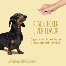 Load image into Gallery viewer, Better Belly Originals Natural Chicken Liver Flavor Small Rolls 20 Count, Highly Digestible Rawhide
