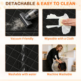 TNELTUEB Extra Large Back Seat Extender for Dogs with Dog Bed Mats, Waterproof Dog Car Seat Cover for Back Seat with Hard Bottom, Anti Scratch, Safer, Easy to Use and Clean, Holds 450LBS Black