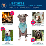 Pittie Clothing Pit Bull Muscle Tee for Dog Breed Dog Shirts Pet Printed Clothes Cool Funny