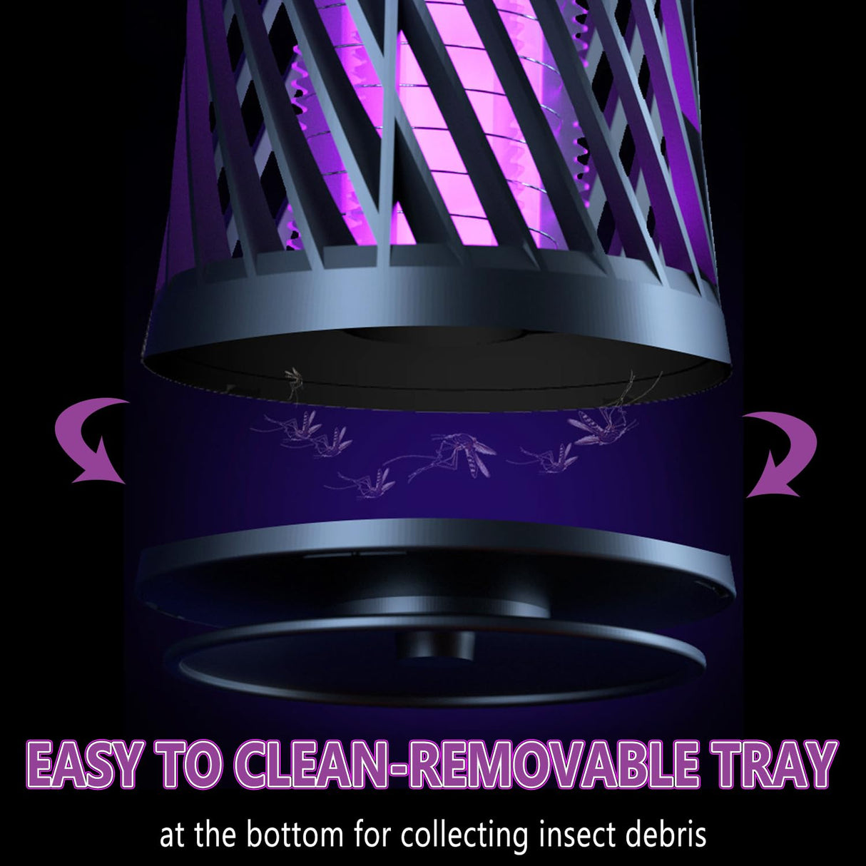 Bug Zapper Indoor, Fruit Fly Traps for Indoors, Electric Mosquito Zapper, Fly Zapper, Mosquito Gnat Trap Killer Indoor Outdoor Home Use