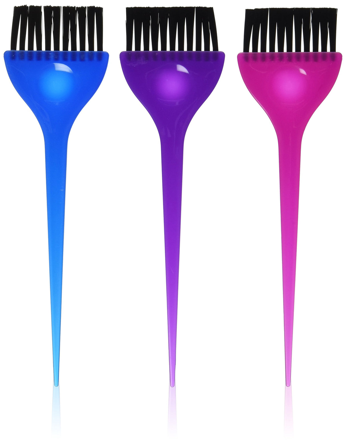 3 Piece Translucent Dye Brush Set