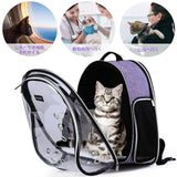 BAGLHER Cat Carrier Backpack Bubble - Fit Up to 18 Lbs - Airline-Approved Dog Backpack Carrier for Small Pets Puppies Dogs Bunny, Space Capsule Dog Carrier Backpack for Travel Outdoor Hiking, Purple