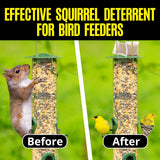Squirrel Repellent Outdoor 12 Pouches, Chipmunk Repellent Outdoor for Bird Feeders, Natural Squirrel Deterrent Keep Squirrels Out of Garden Yard, Squirrel Repellent for Attic Cars Engines Roof