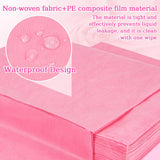 Massage Table Sheets - Disposable Bed Sheets 31" x 70" Waterproof Massage Table Cover Non-woven Disposable Bed Sheets for Travel, Massage, Spa, Tattoo, Beauty, Pink (18PCS) (24) (White) (24pcs pink)