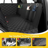 Elouta Dog Car Seat Cover for Back Seat,100% Waterproof Scratch Proof Nonslip Seat Cover,600D Heavy Duty Scratch Soft Dog Hammock for Car for Cars