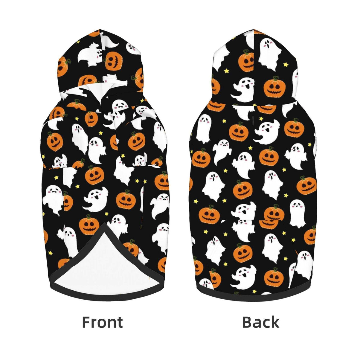 Dog Costumes for Large Dogs Halloween Ghost Cosplay Clothes Sweaters Outfits Pet Sweatshirt Hoodies with Pocket for Medium Large Dogs-S