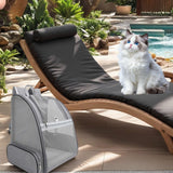 Dog Backpack Carrier for Small Dogs & Medium Cats up to 11 lbs, Foldable Pet Travel Backpack with Ventilated Mesh, Comfortable Cat/Dog Carrier for Hiking, Camping & Travel
