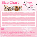 Dog Winter Coat Soft Fleece Dog Clothes for Cold Weather, Warm Dogs Pullover Pajamas Cozy Cold Weather Jacket Full Body Suit Windproof Fleece Sweater for Dogs Walking Hiking Sleeping (Pink L)
