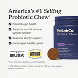 PetLab Co. Probiotics for Dogs, Support Gut Health, Occasional Diarrhea, Digestive Health & Seasonal Allergies - Pork Flavor - 30 Soft Chews - Packaging May Vary (Value 3-Pack)