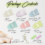 WICKEDPUP Pet Booties for Dogs & Cats, 48ct | Disposable Socks to Stop Licking | Puppy Shoes for Paw Protection against Heat, Hot Pavement, Snow | Wound Recovery Boots Foot Covers for Injured Paw (XS)