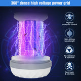 Solar Bug Zapper Outdoor Waterproof Mosquito Zapper for Patio Home Camping, 3 in 1 Cordless Rechargeable Mosquito Repellent Outdoor Patio Flashlight, Mosquito Killer Indoor - Blue, 2 PCS Patio