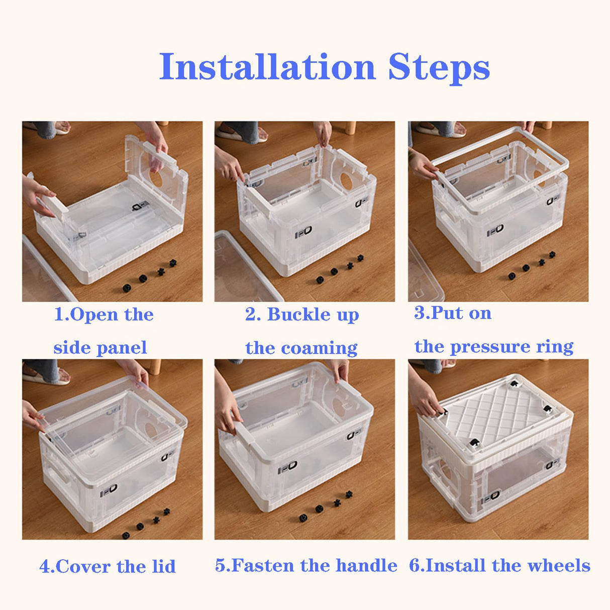Cat Drying Box | Anti-Hair Flying | Transparent Foldable Pet Drying Room | Drying Cage for Cat and Small Dogs | Without Hair Dryer (Transparent White, Medium)