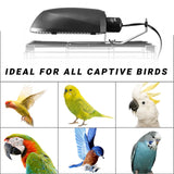 Oiibo Bird Cage Light Fixture Combo Kit, AvianSun Lamp Hood with 2.4% UVB UVA 20W Compact Fluorescent Bulb for All Kinds Captive Birds