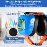 Famikako Dog Music Headphones for Anxiety Relief Fireworks Thunder Noise Blocking Earmuffs with Sound Isolation Calming Classical ASMR Music for Dogs – Pet Ear Muffs (Blue, S)