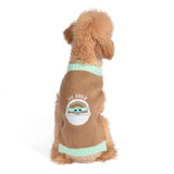 Star Wars Mandalorian The Child Dog Sweater - The Mandalorian & Grogu Pet Outerwear for Dogs - Officially Licensed Dog Apparel & Accessories, Size Large