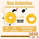 HOMBYS Soft Dog Cone for Dogs and Cats, Cute & Fluffy Flower Shape for Claming, Adjustable Dog Collar Alternative After Surgery, Protective Elizabethan Collar for Dogs Recovery & Stop Licking, M