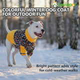 LovinPet Dog Sweater, Warm Flannel Onesie for Large Dogs, Winter Clothes with Front Sleeves and Snap Buttons, Cozy Pajamas for Sleep and Lounging, Glow in The Dark Dot Dot Black Prints, XXL