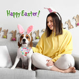 Sanwuta 30 Pieces Easter Dog Bandanas Easter Dog Bibs Holiday Pet Costume Outfit Triangle Scarf Kerchief for Small to Medium Pet